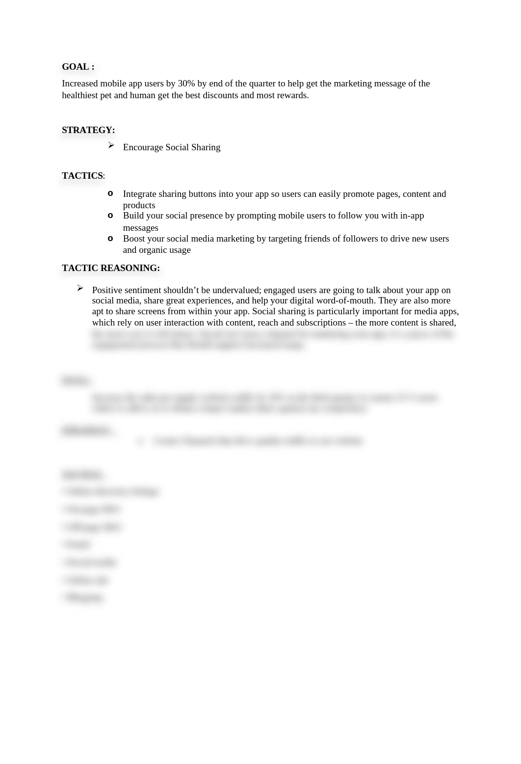 Discussion 6 Peer Review of Strategies and Tactics.docx_dm39whsvs76_page1