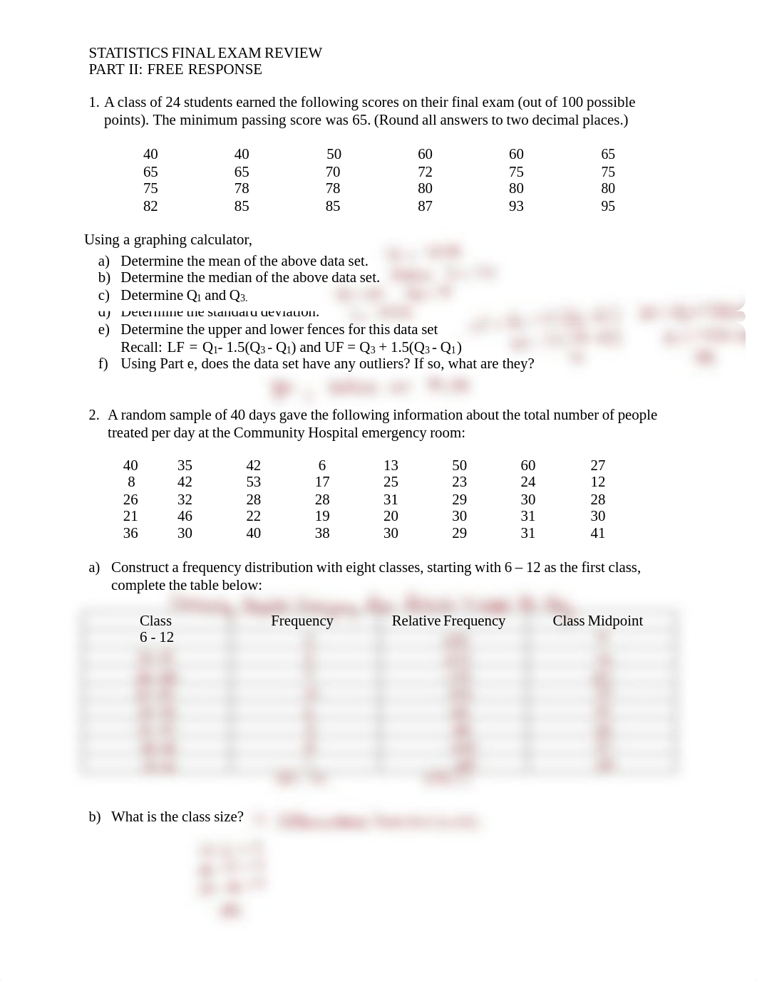 Statistics Final Exam Review Part II Solutions _Spring 2017_.pdf_dm3ax906y7t_page1