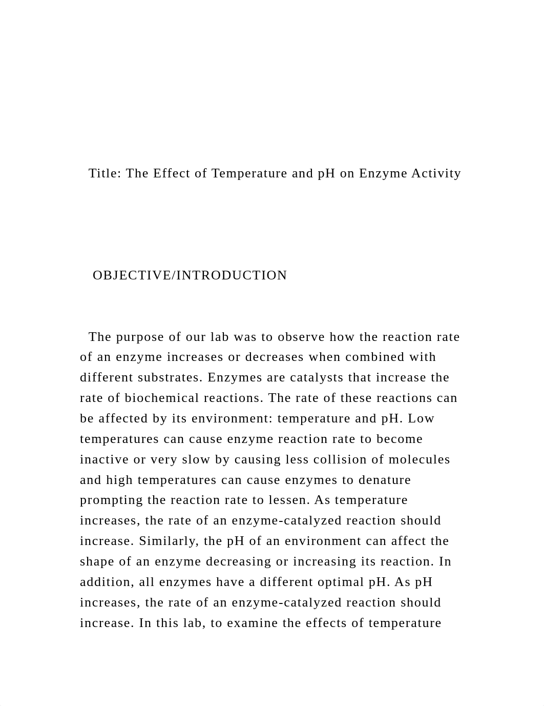 Title The Effect of Temperature and pH on Enzyme Activity.docx_dm3c0hnp14l_page2