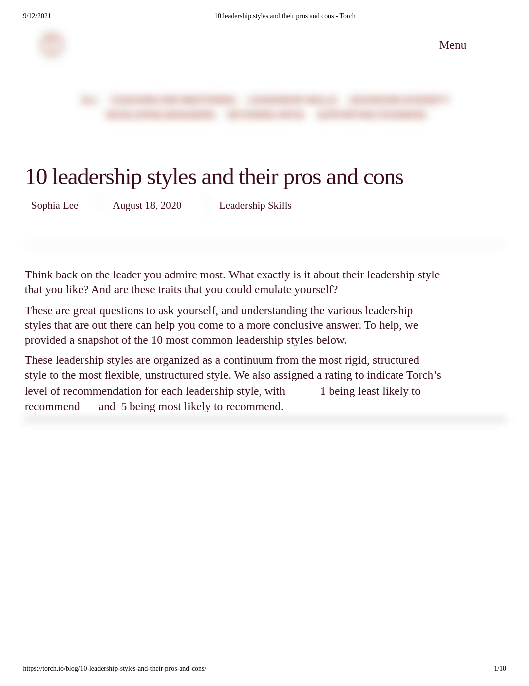 10 leadership styles and their pros and cons - Torch.pdf_dm3eqnvqljo_page1