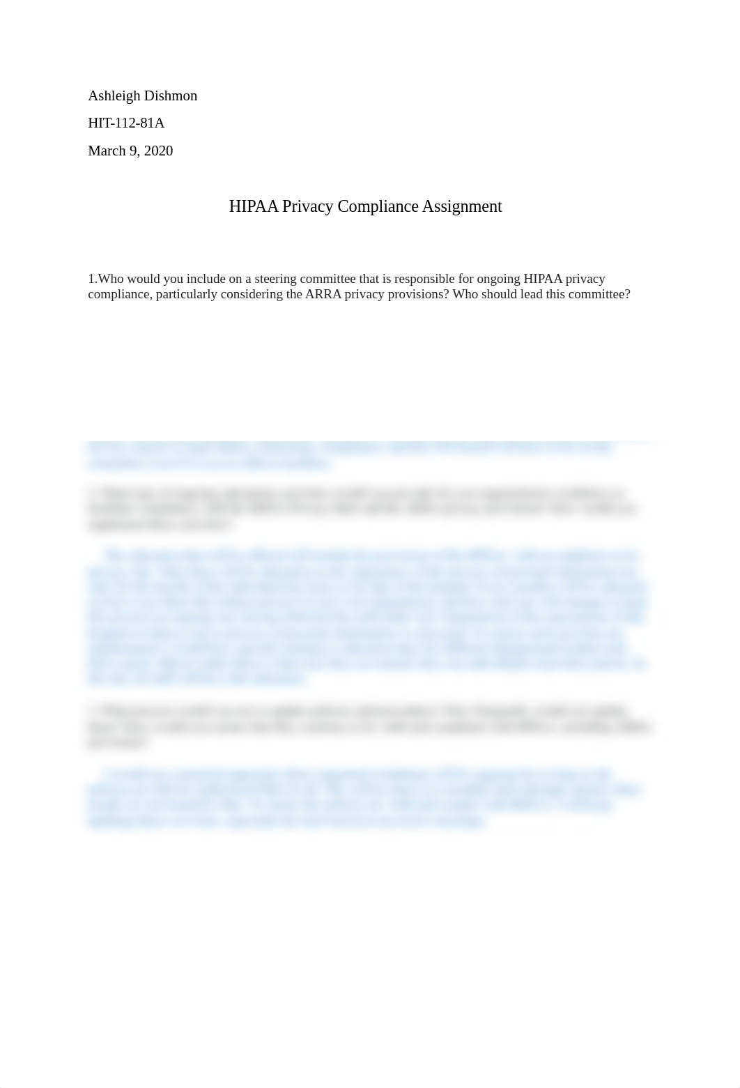 HIPAA Privacy Compliance Assignment.docx_dm3l33s8y3n_page1