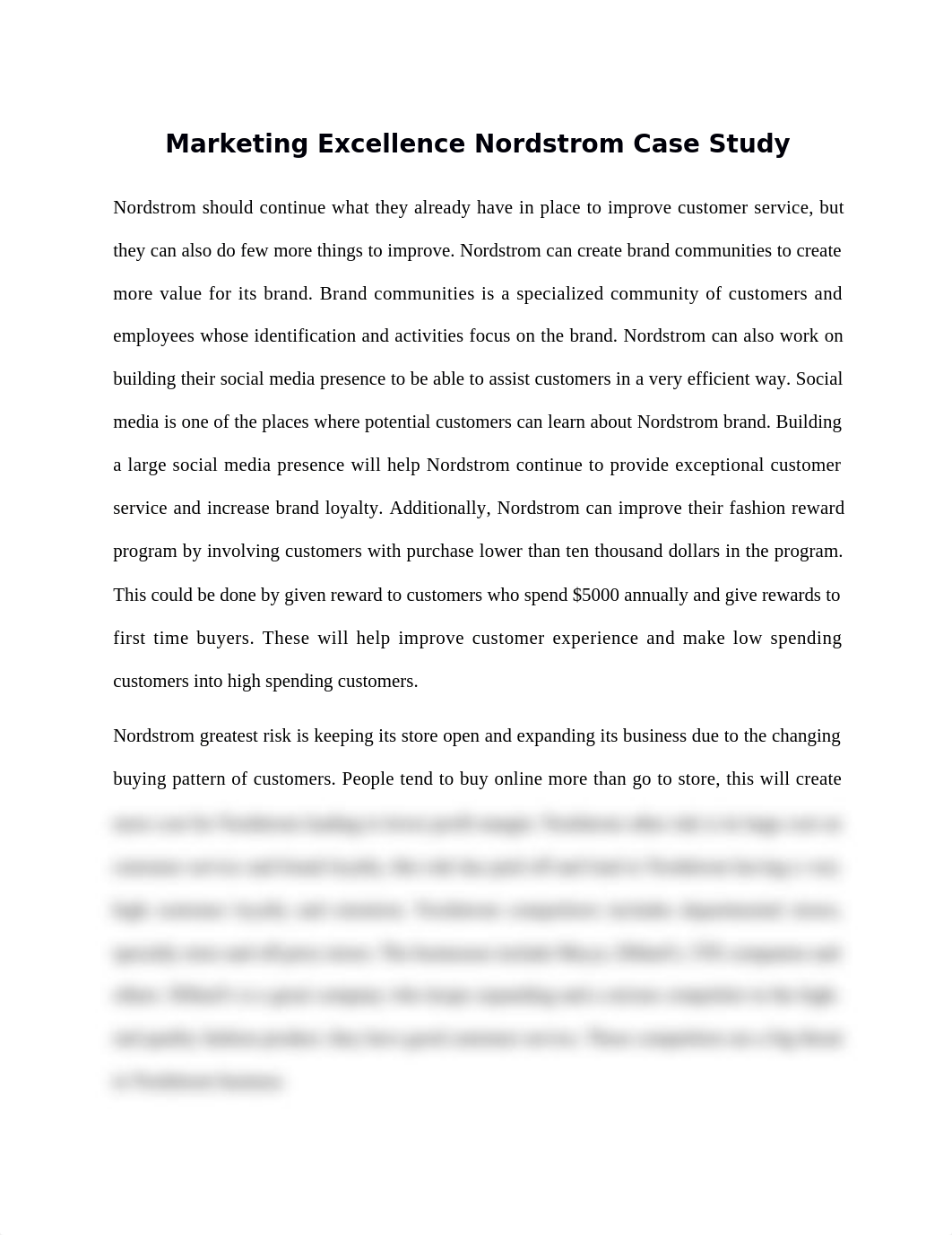 Marketing Excellence Nordstrom Case Study.docx_dm407v5rm8p_page1