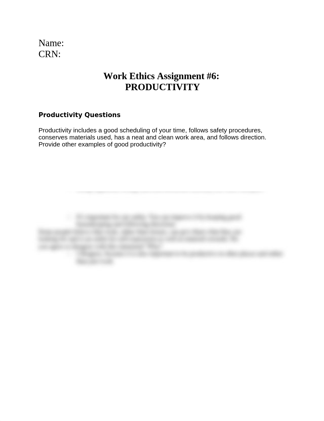 Work Ethics Assignment #6, PRODUCTIVITY.docx_dm48d132x9i_page1