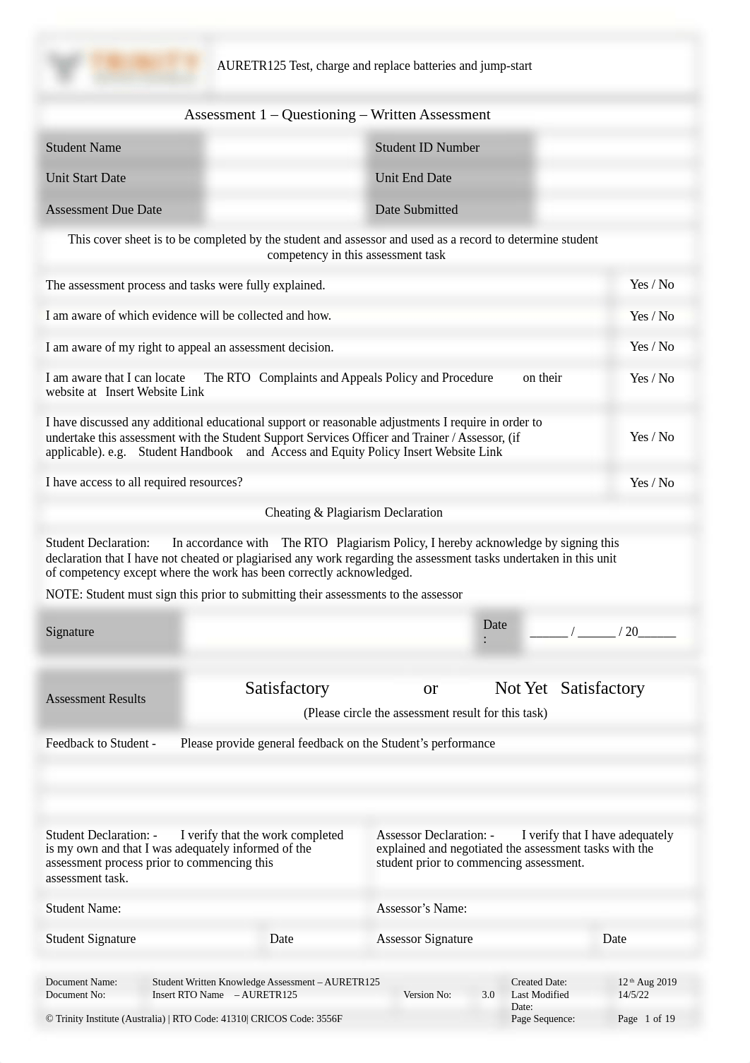 AURETR125_Assessment 1_Written Knowledge Questions_V3.docx_dm4ikt4hvz4_page1