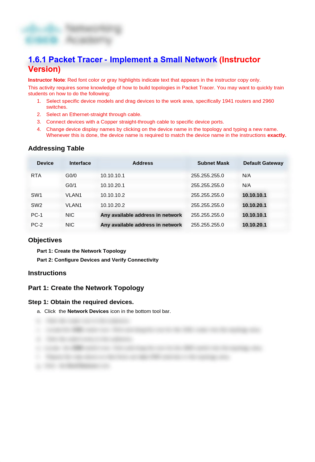 1.6.1 Packet Tracer - Implement a Small Network - ITExamAnswers.net.pdf_dm4vkvys1fj_page1