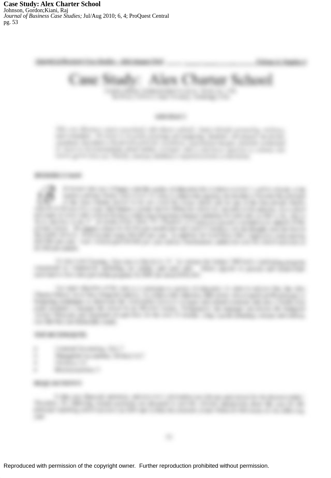 CCC - Johnson - Case study Alex charter school -Journal of Business Case Studies.pdf_dm570yvzd7r_page1