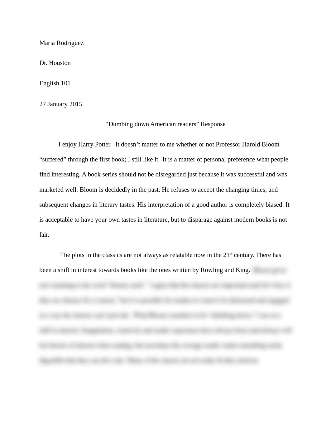 Student Generated Essay Response to "Dumbing down America"_dm578zpiidi_page1