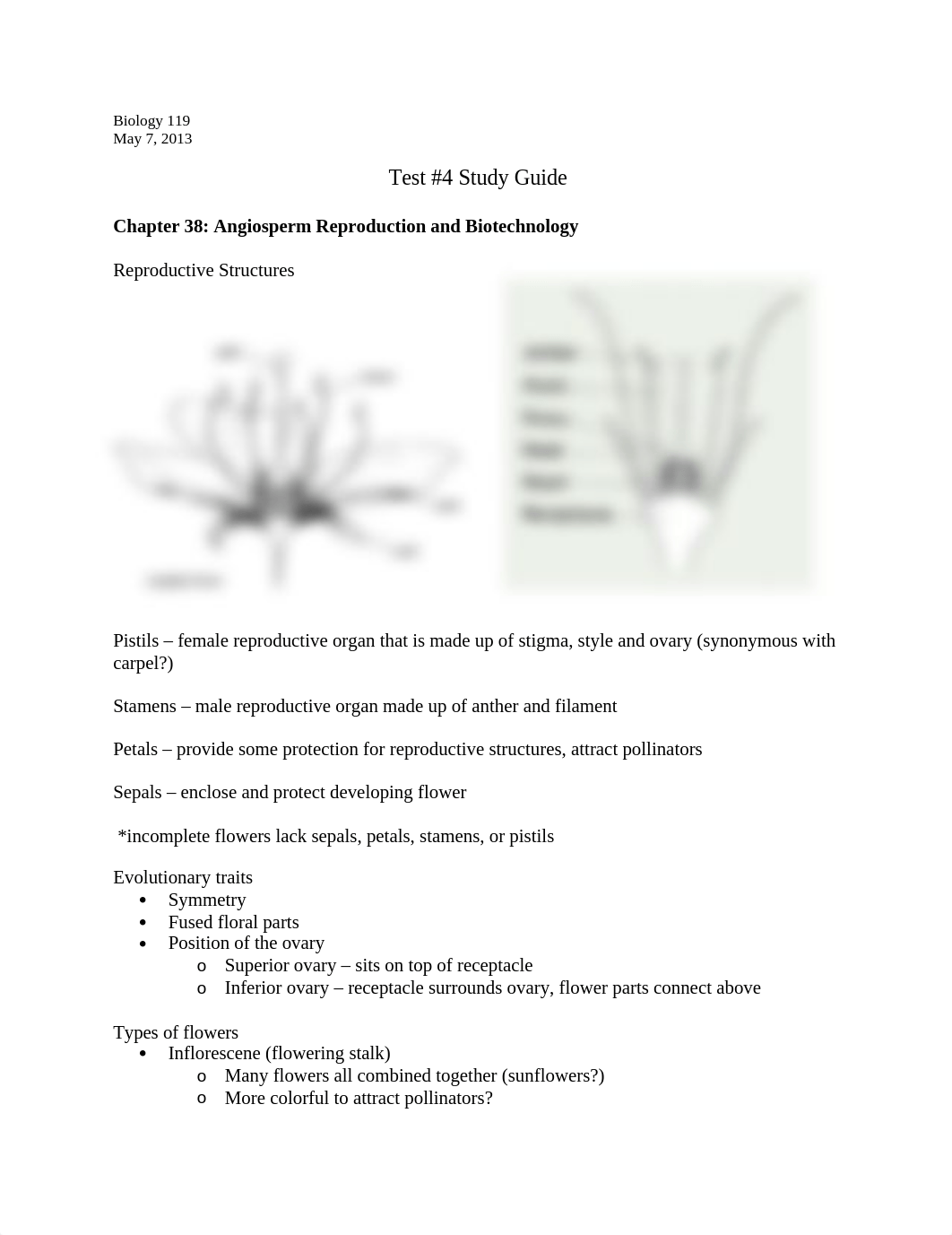 Biology 119 - Test #4 Study Guide_dm58zyewz4f_page1