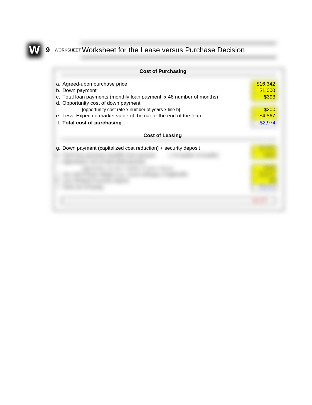 Worksheet 9 - Worksheet for the Lease Versus Purchase Decision - FINAL.xls_dm5aijy4h39_page1