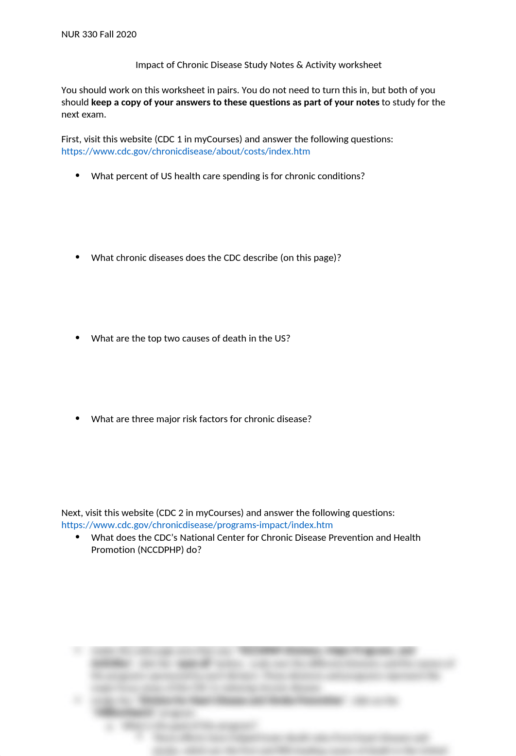 Impact of Chronic Disease Study Notes.docx_dm5cs910uo8_page1