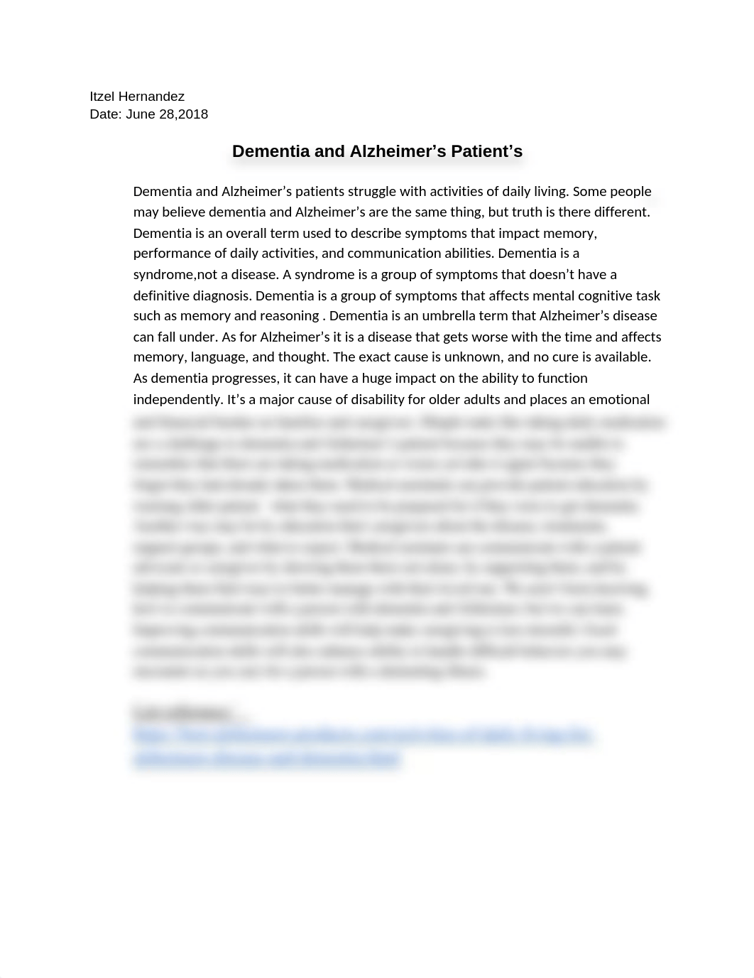 Module 4 Assignment 1 Dementia and Alzheimer's I.H.H.docx_dm5d5mw9u3c_page1