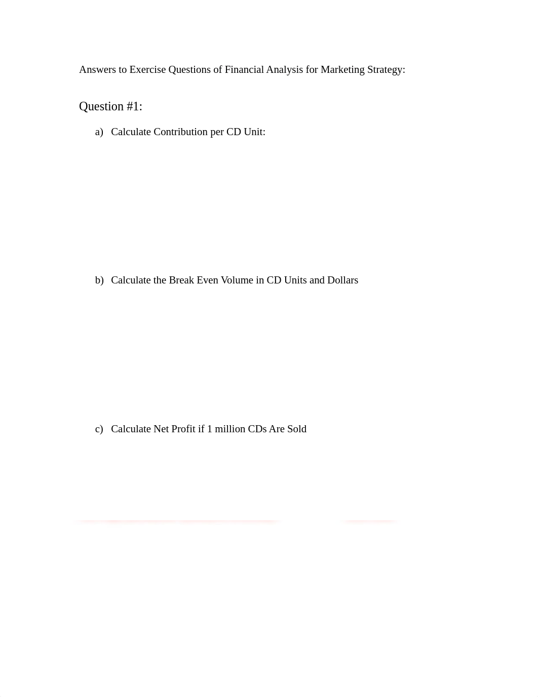 Answers to Exercise Questions of Financial Analysis for Marketing Strategy.docx_dm5nka3y072_page1