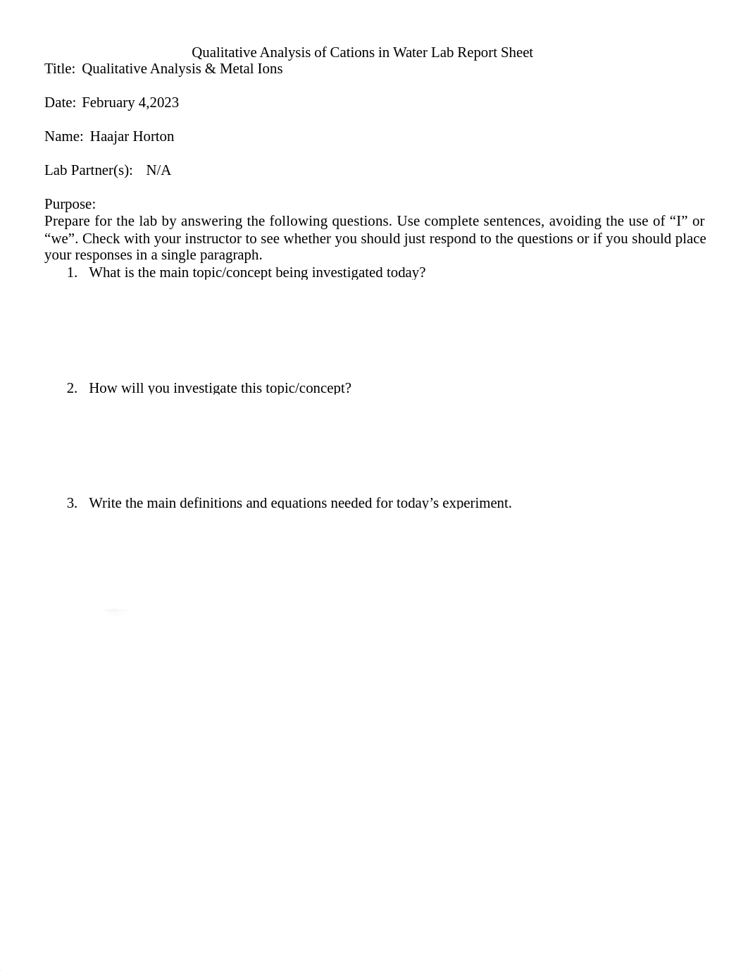 Qualitative Analysis of Cations in Water Lab Report Sheet (1).docx_dm60z1nhl9q_page1