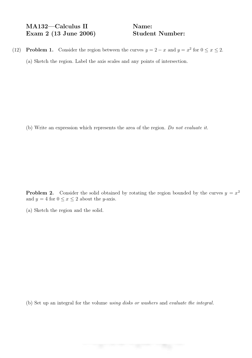 Exam 2 Solution Spring 2006 on Calculus II_dm648dbnehr_page1