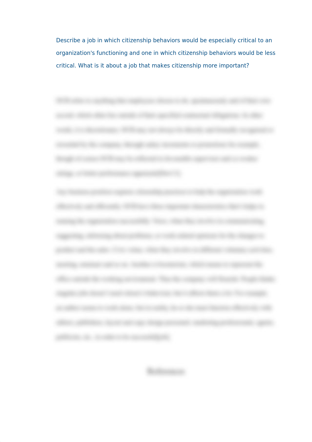 Describe a job in which citizenship behaviors would be especially critical to an organization.docx_dm67wepb52g_page1