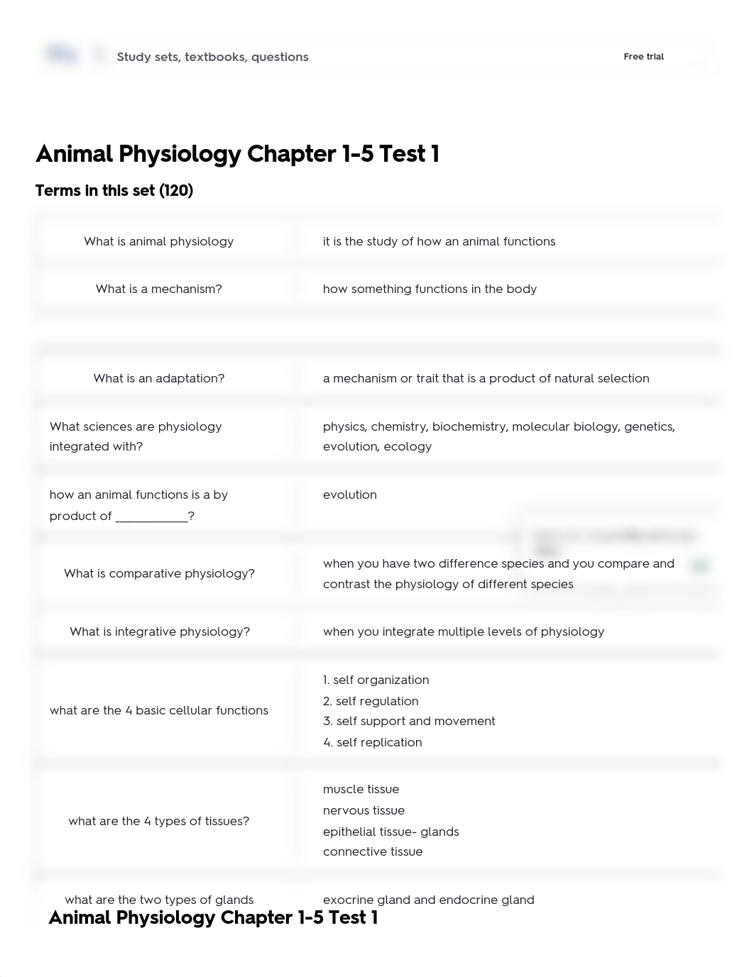 Animal Physiology Chapter 1-5 Test 1 Flashcards _ Quizlet.pdf_dm6g2pnu8i6_page1