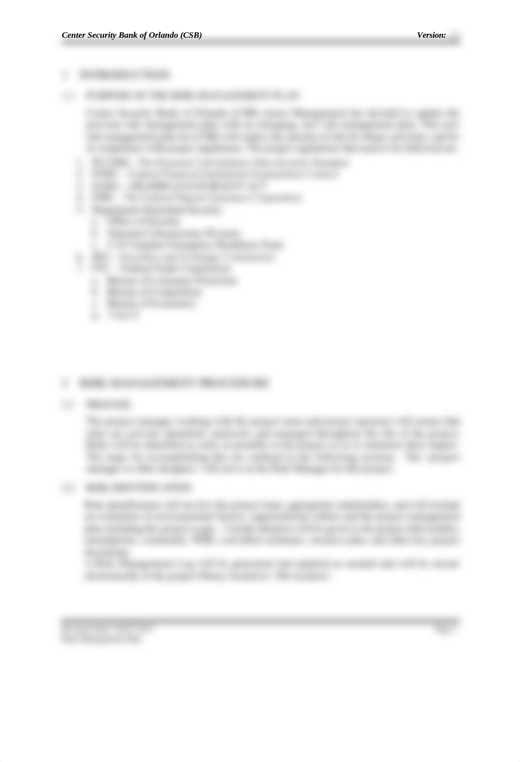 Center Security Bank of Orlando (CSB) Risk Management Plan Version 1.6_dm6gy11b24k_page5