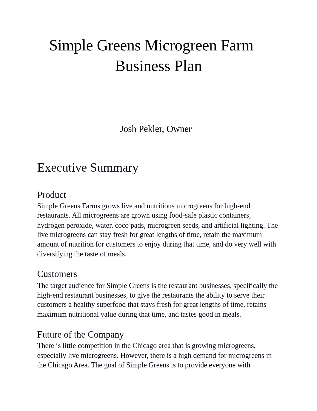 Simple Greens Microgreen Farm Business Plan.pdf_dm6mah2r442_page1