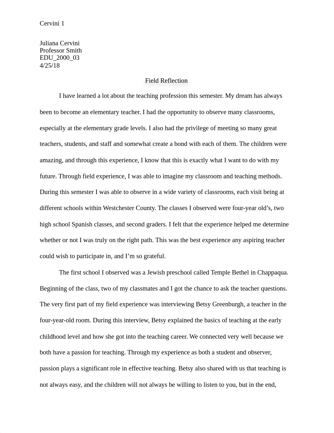 Feild Reflection Essay .docx_dm73qz6rjvm_page1