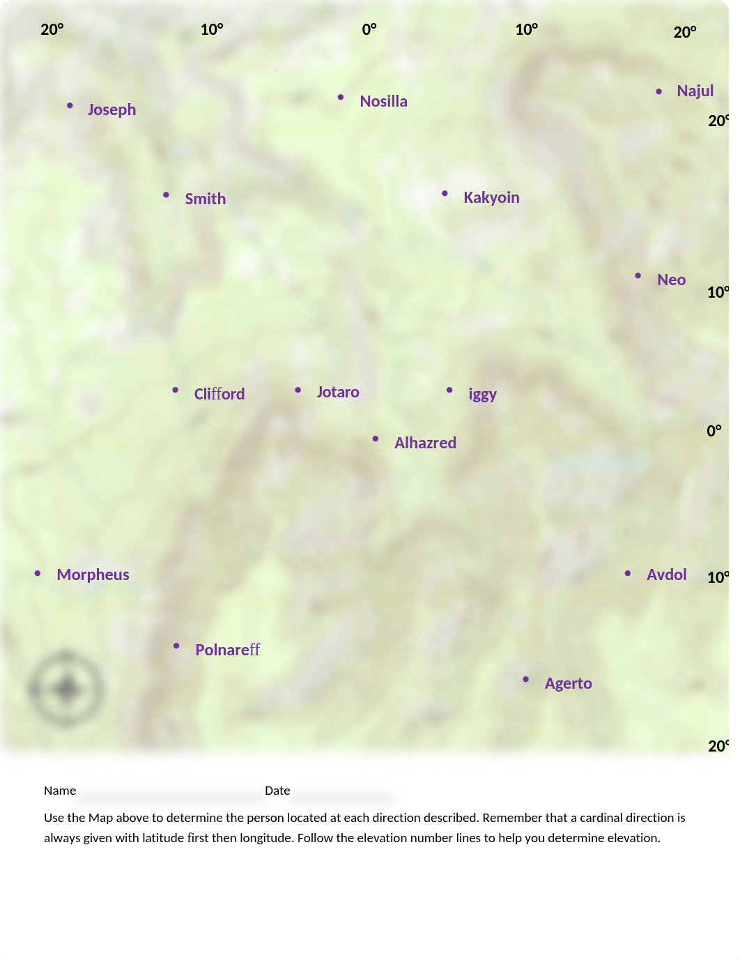 Topographic Map and Cardinal Directions .docx_dm75mnvckyc_page1