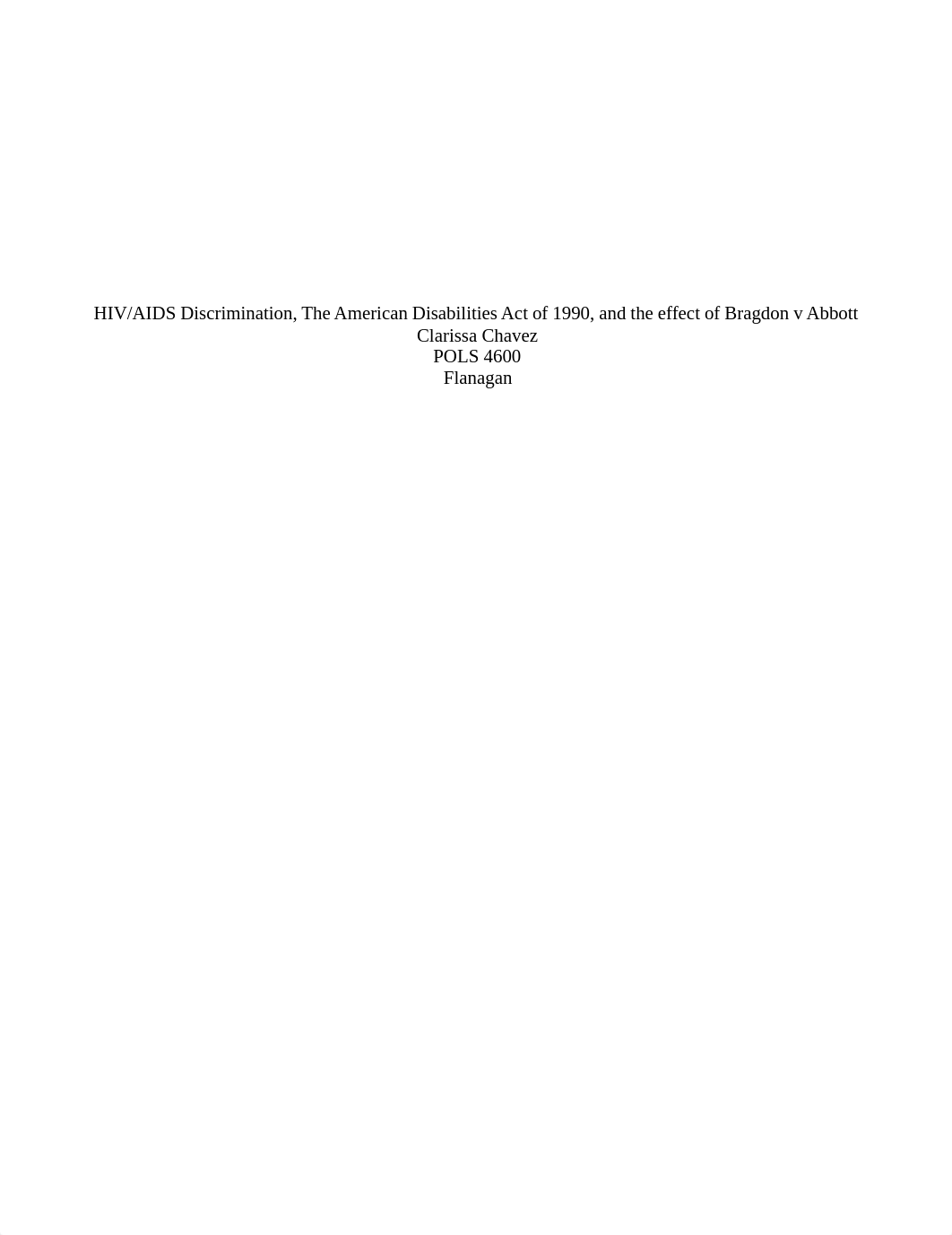 Aids and the American Disablity Act; Bragdon v. Abbott_dm769861vvr_page1