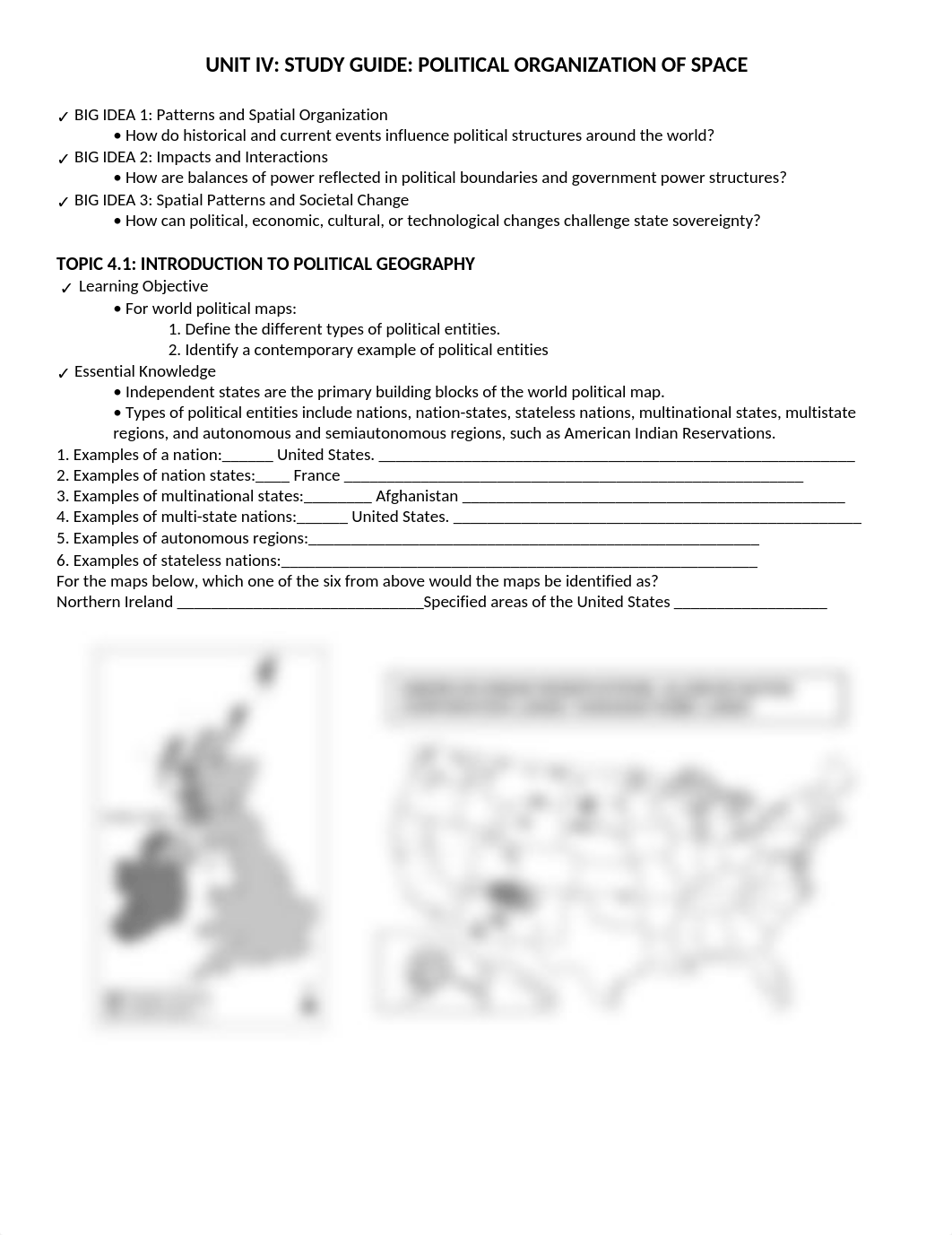 UNIT 4 STUDY GUIDE Political Geo MICHAEL HAMMEL (1).docx_dm7cx84n9sz_page1