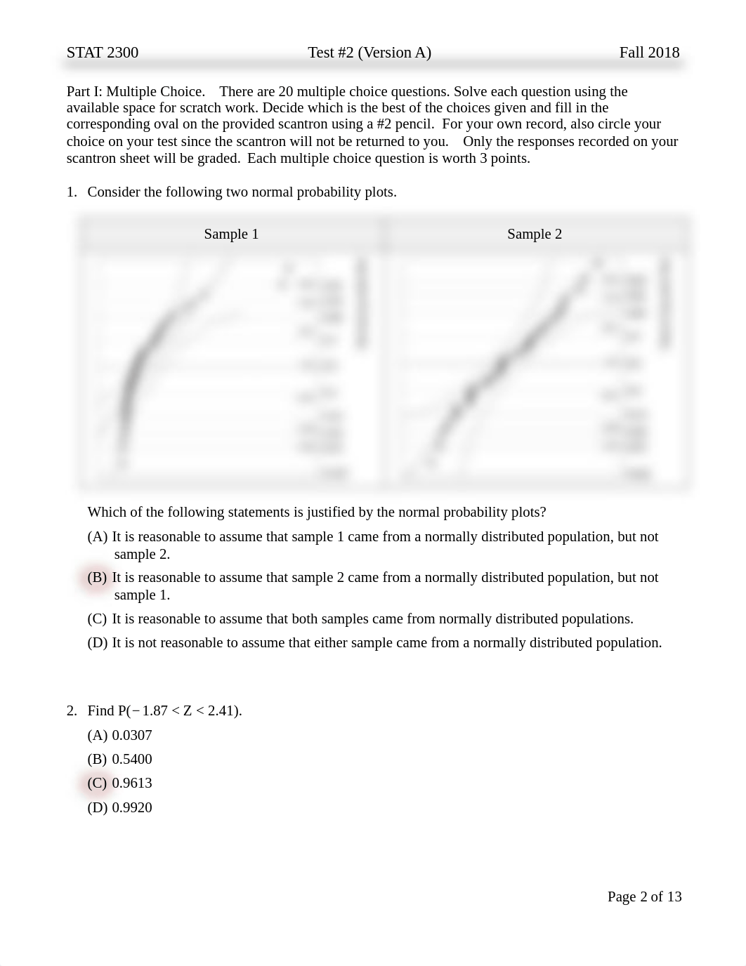 STAT 2300 Test 2 VA - F18 - Grading Guidelines (2).pdf_dm7ds0k89xe_page2