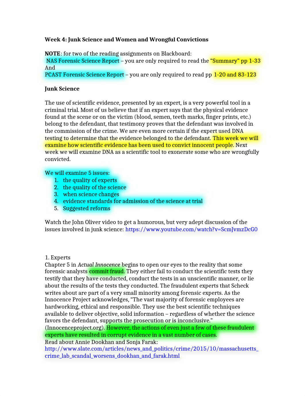 LES 488 Week 4 Junk Science and Women.docx_dm7ftvf5fbx_page1