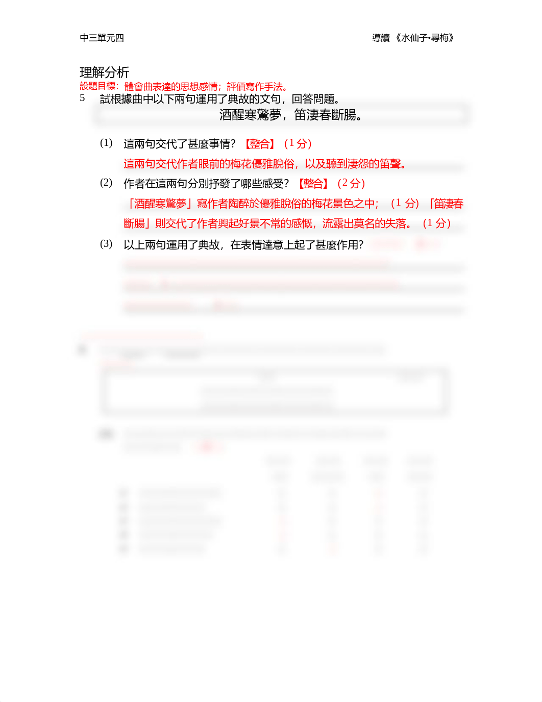 討論與練習 《水仙子‧尋梅》__教師版.pdf_dm7k9t6ujyj_page2