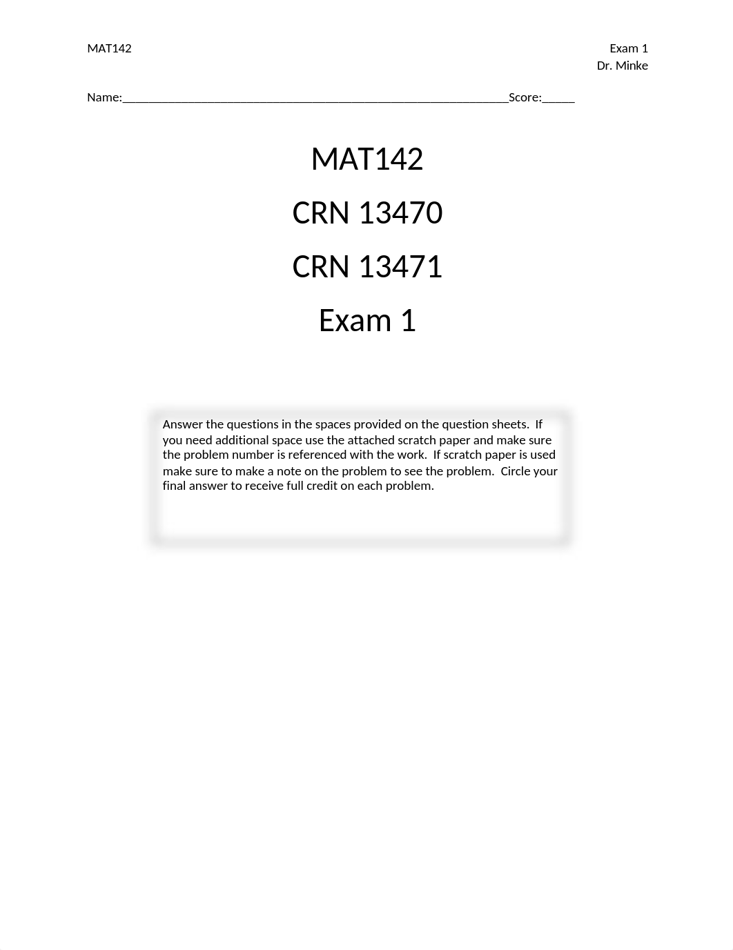 MAT142 Exam 1.docx_dm85v8ixen6_page1