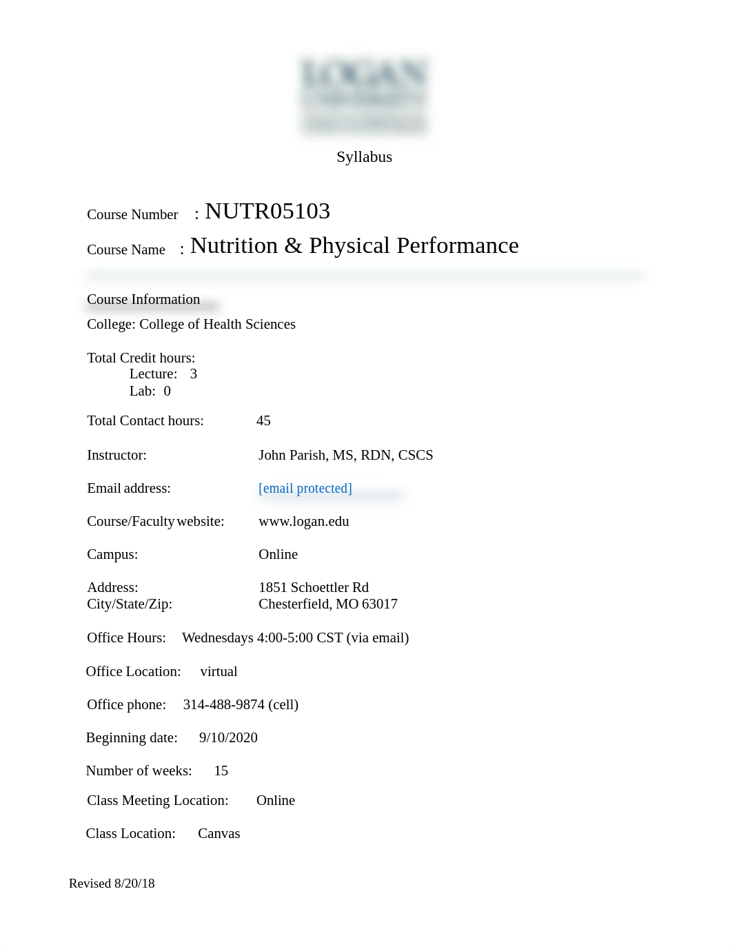 NUTR 05103 Nutrition and Physical Performance_J Parish_FA2020 FINAL 8.24.2020 (2).pdf_dm891cdkq0i_page1