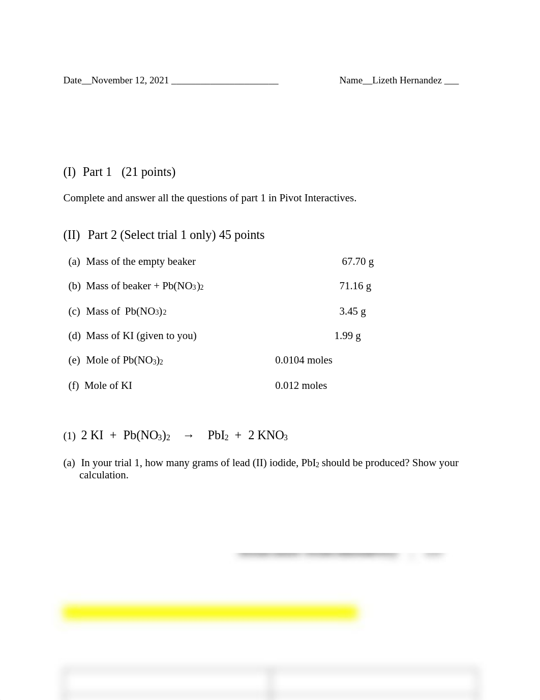 Chem 10 Lab 13 Stoichiometry-The Reaction of Potassium Iodide with Lead(II) Nitrate.pdf_dm8c48obpyu_page1