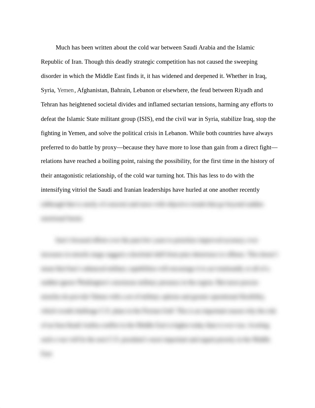 Much has been written about the cold war between Saudi Arabia and the Islamic Republic of Iran.docx_dm8ly17rst9_page1