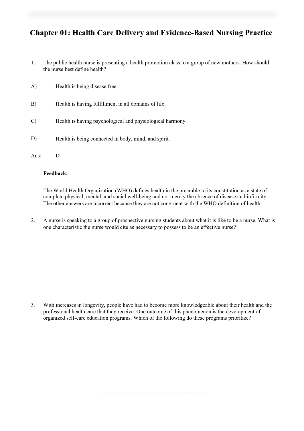 Chapter 1 Test Bank for - Medical Surgical Nursing 14th Edition TB Ch 01.pdf_dm8uksypn0f_page2