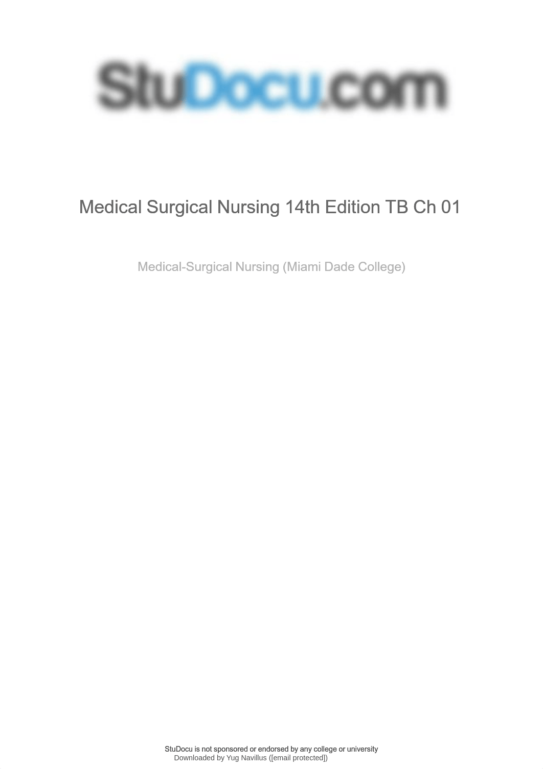 Chapter 1 Test Bank for - Medical Surgical Nursing 14th Edition TB Ch 01.pdf_dm8uksypn0f_page1