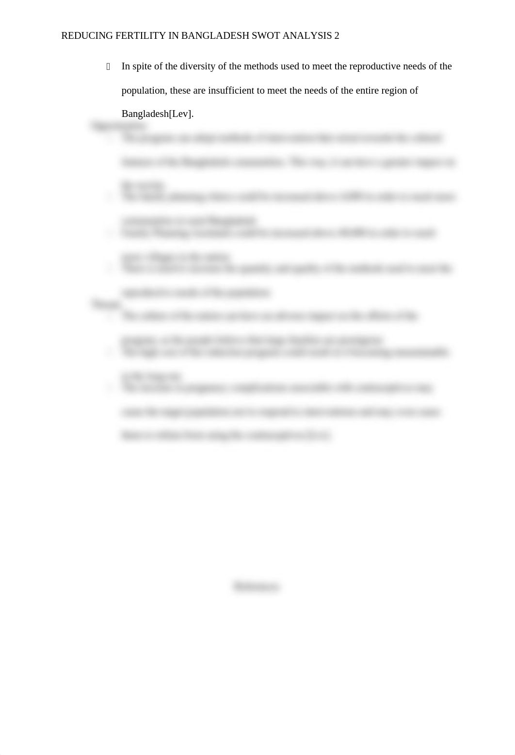 Reducing Fertility in Bangladesh SWOT Analysis.docx_dm8x79guz85_page2