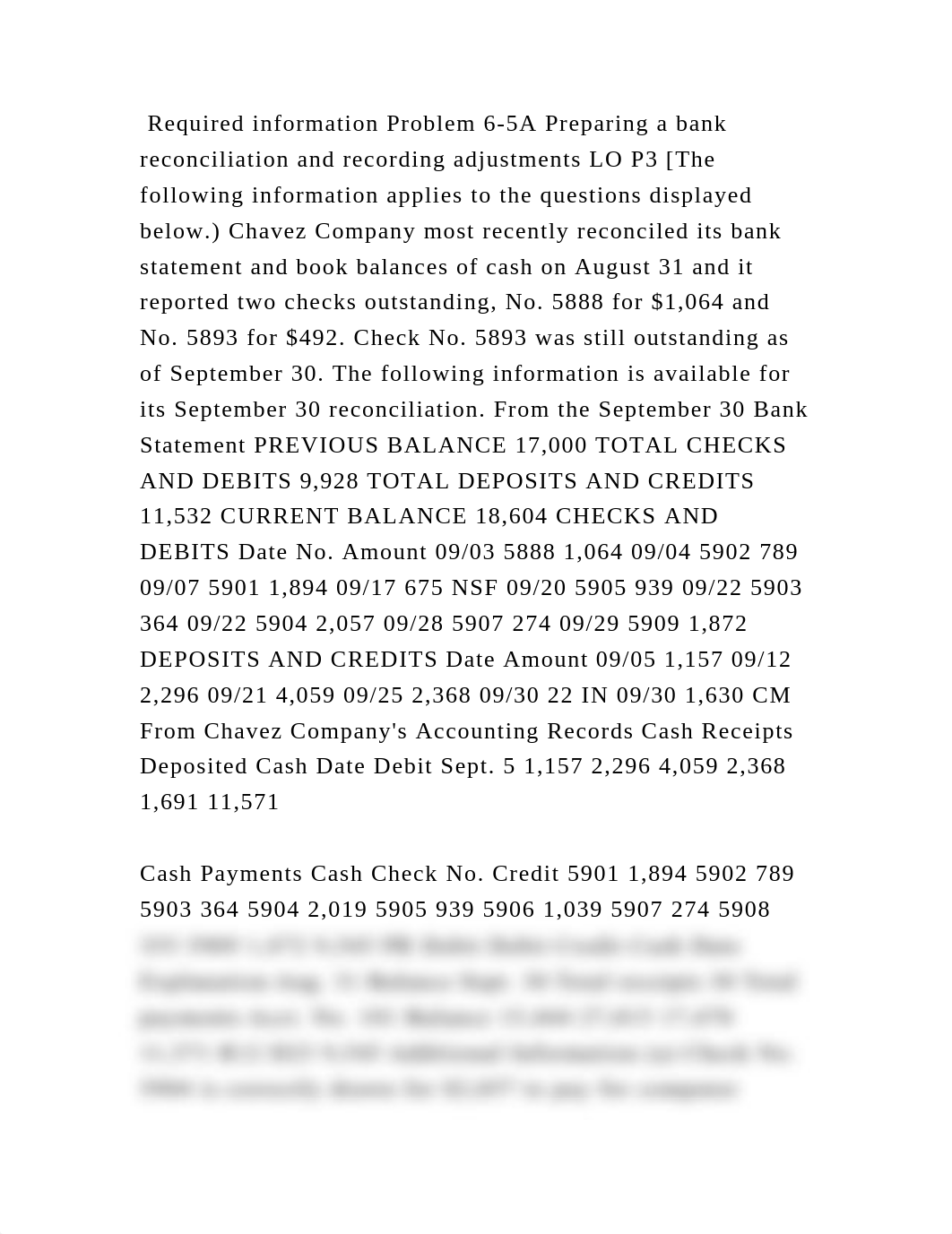 Required information Problem 6-5A Preparing a bank reconciliation and.docx_dm99ah46y75_page2