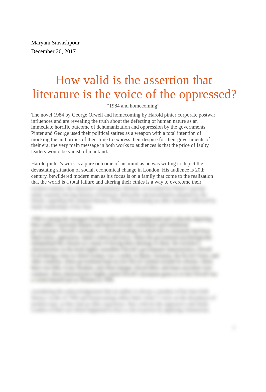 How valid is the assertion that literature is the voice of the oppressed? .pdf_dma20oa0une_page1