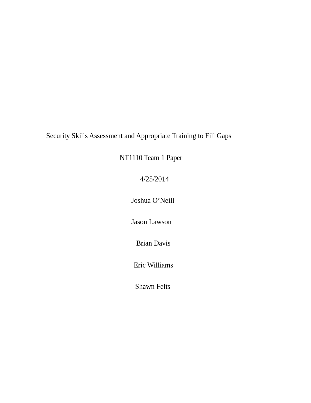 NT1110 - Security Skills Assessment and Appropriate Training to Fill Gaps_dmaidan9hos_page1