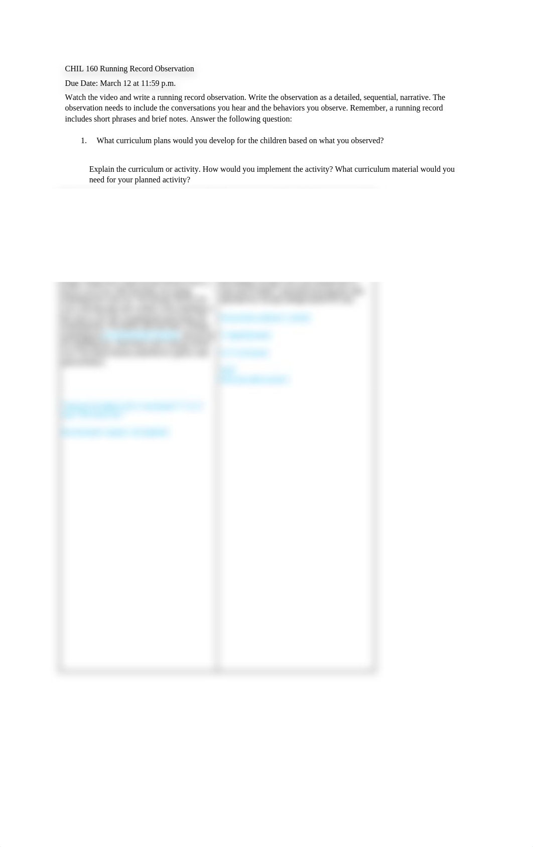CHIL 160 Running Record Observation - Ekaterina Sagakova (1).docx_dmari7m92xg_page1