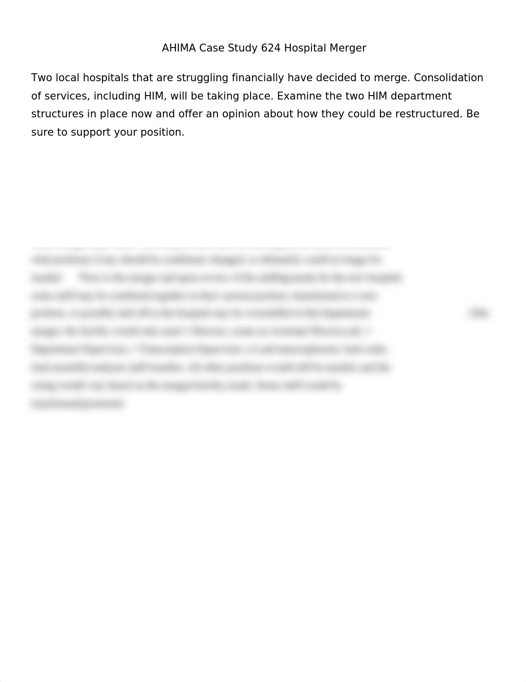 AHIMA Case Study 6.24 Hospital Merger.docx_dmb2c4bmnpf_page1