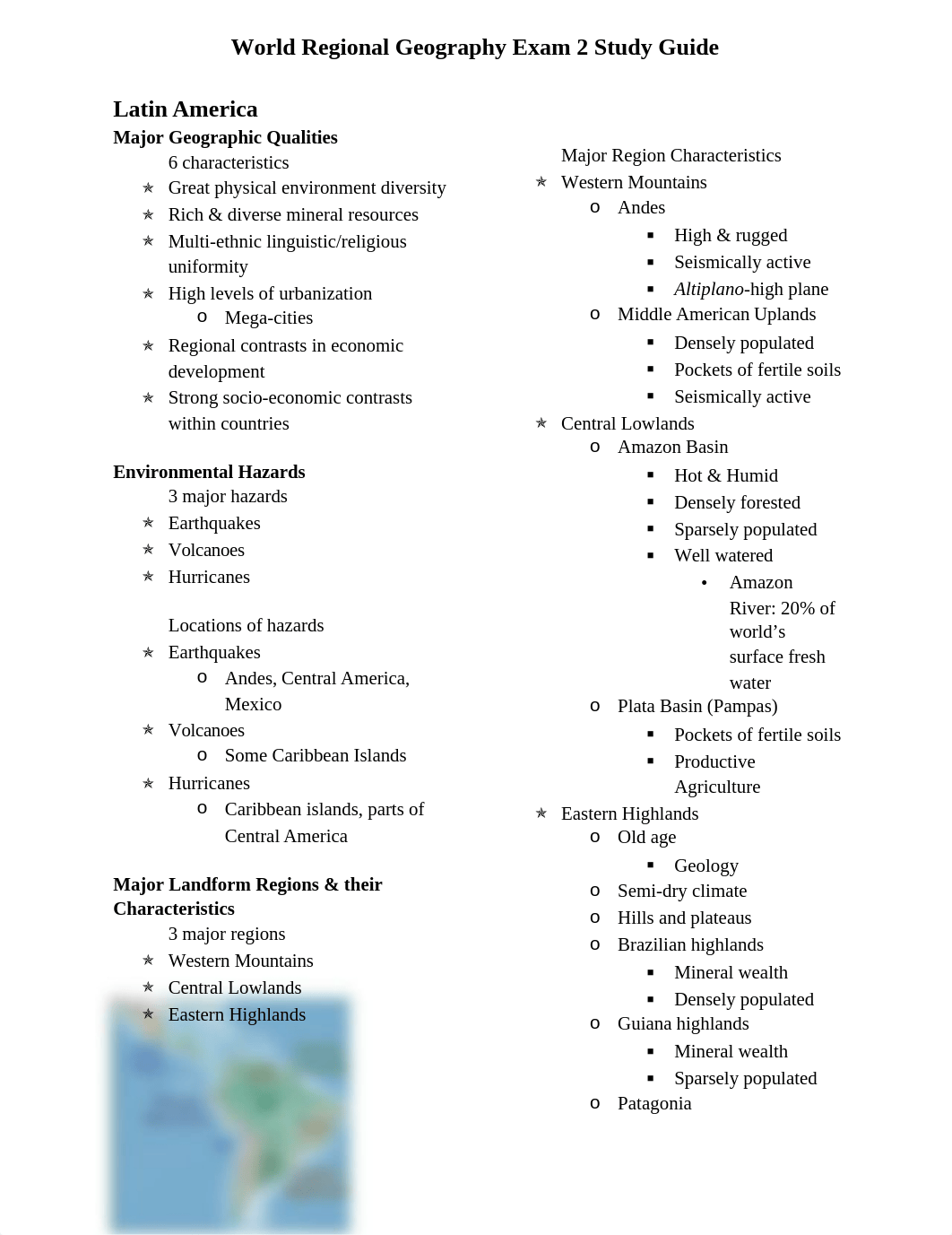 World Regional Geography Exam 2 Study Guide_dmb3m3ecciu_page1