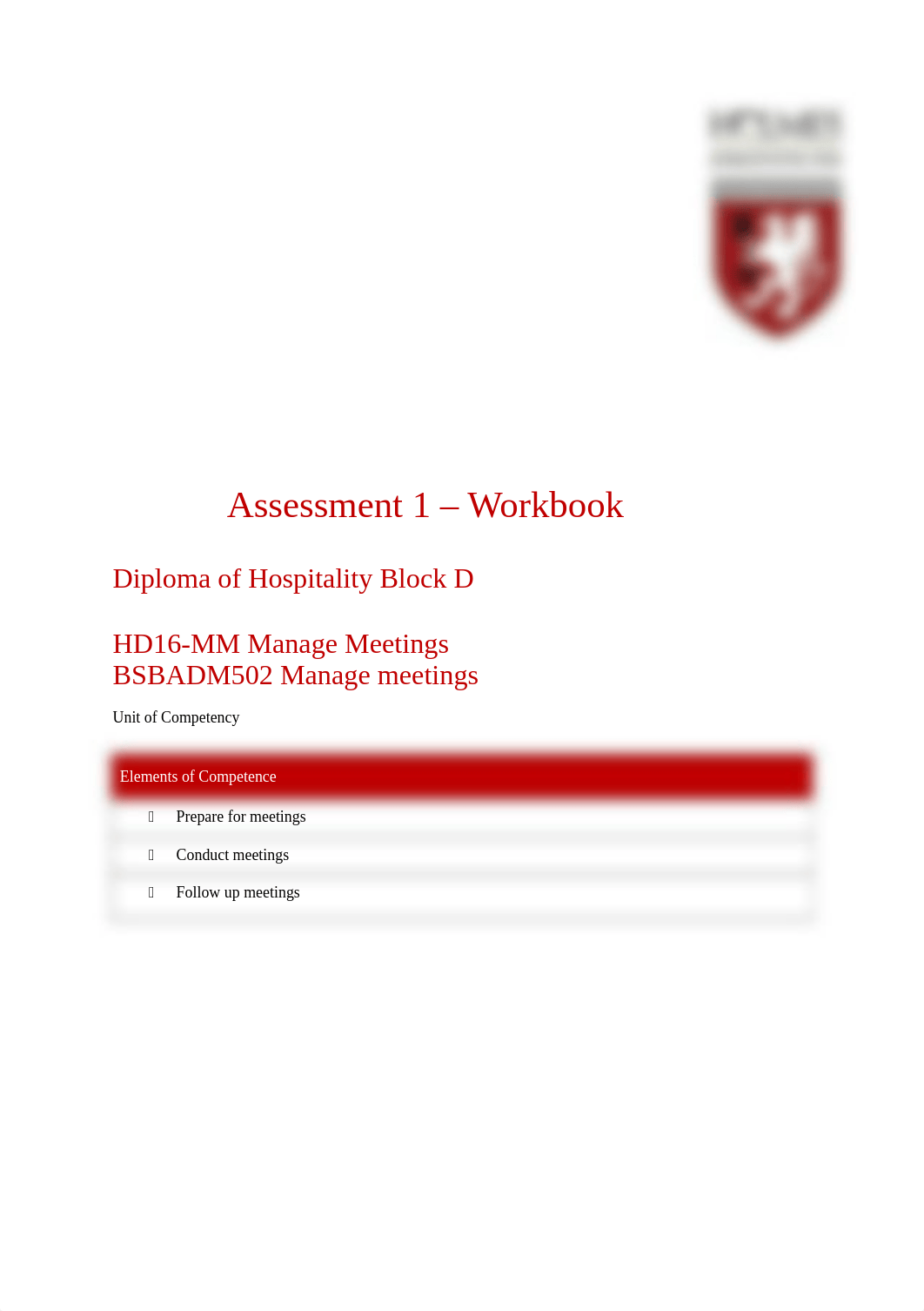 BSBADM502 Manage Meetings Assessment 1 Workbook (4).docx_dmbi35cl0tn_page1
