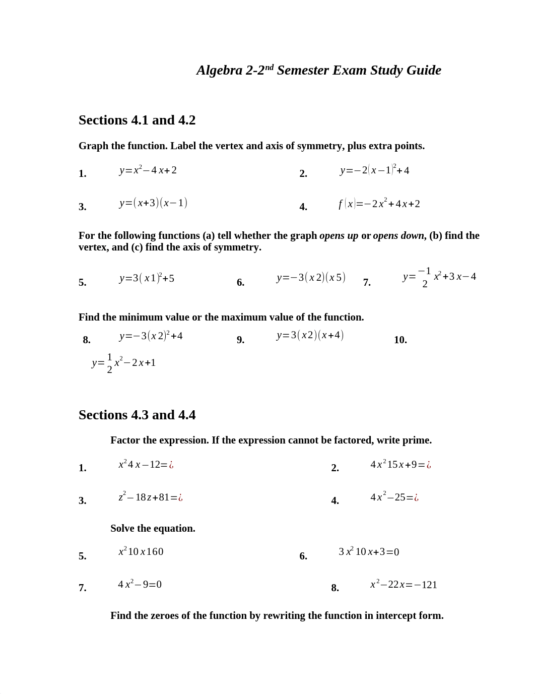 Algebra 2 - 2nd Semester Study  Guide Practice Problems.docx_dmbilp60pu8_page1