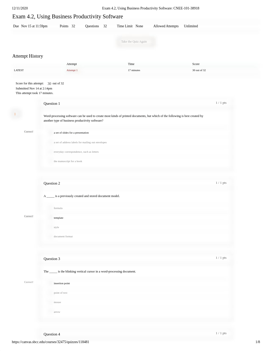 Exam 4.2, Using Business Productivity Software_ CNEE-101-38918.pdf_dmbomda62ph_page1