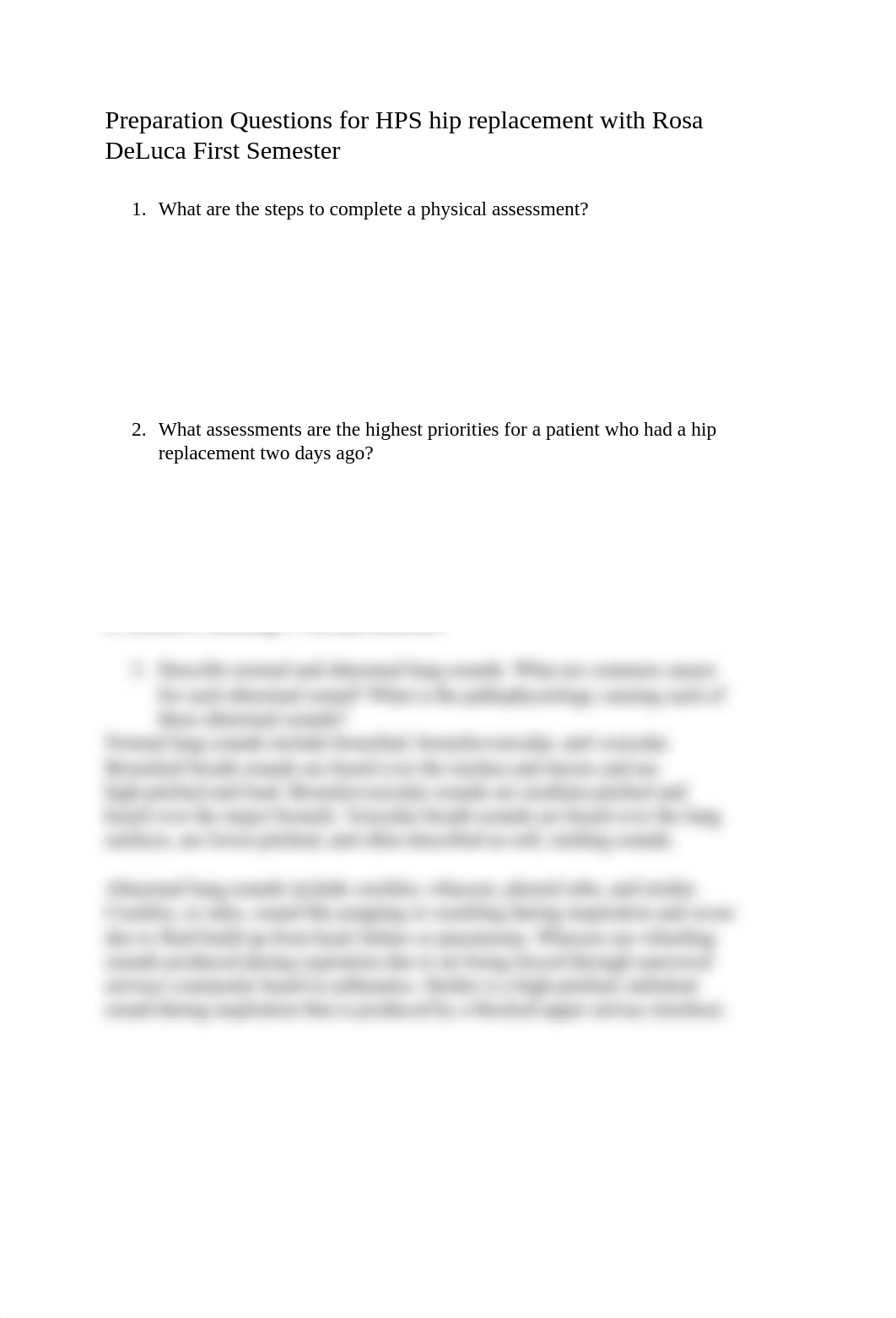 HPS Prep questions hip replacement with Rosa DeLuca.pdf_dmcebryvkf5_page1