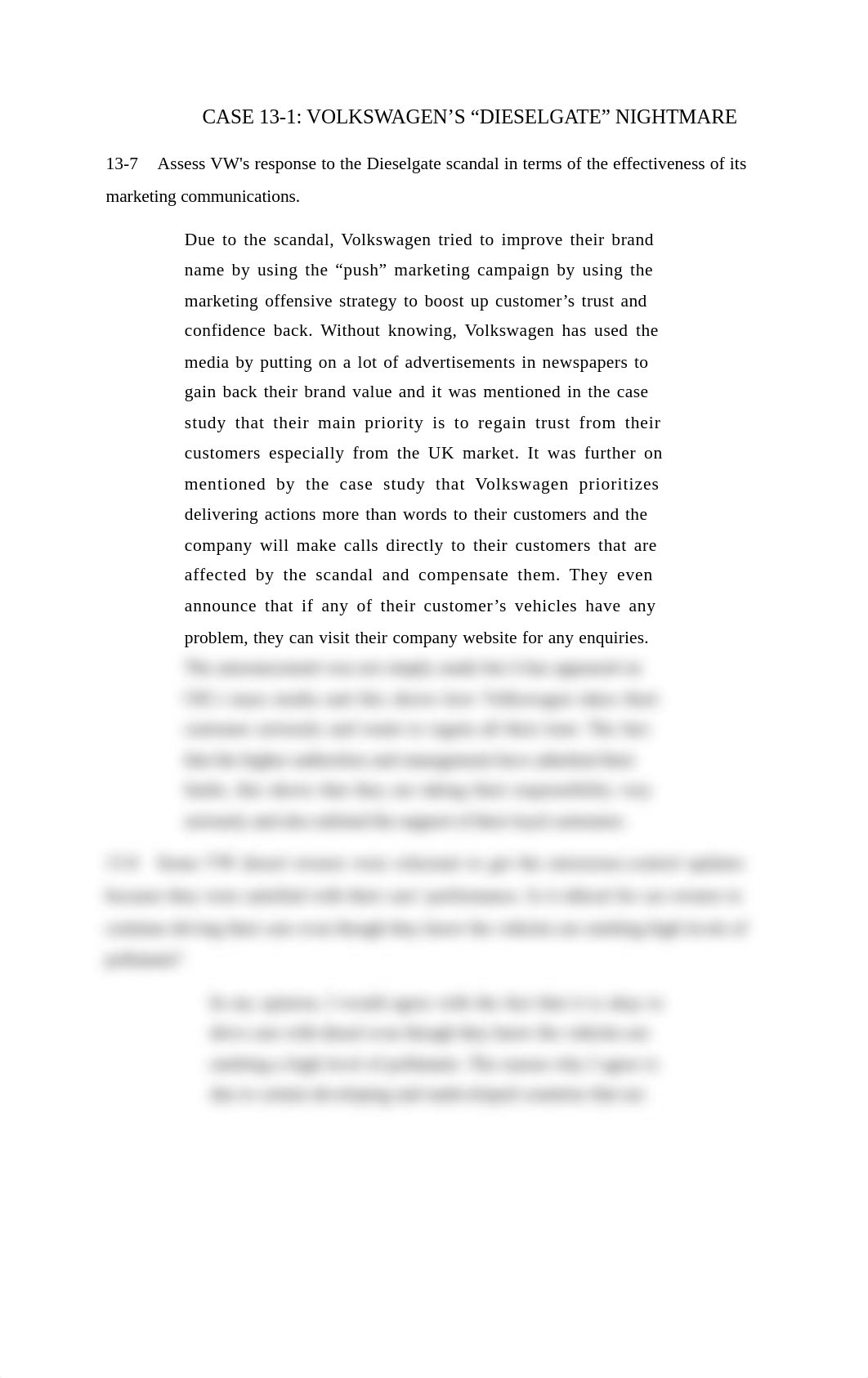 CASE 13-1 VOLKSWAGEN'S "DIESELGATE" NIGHTMARE.docx_dmcjfeo31ox_page1