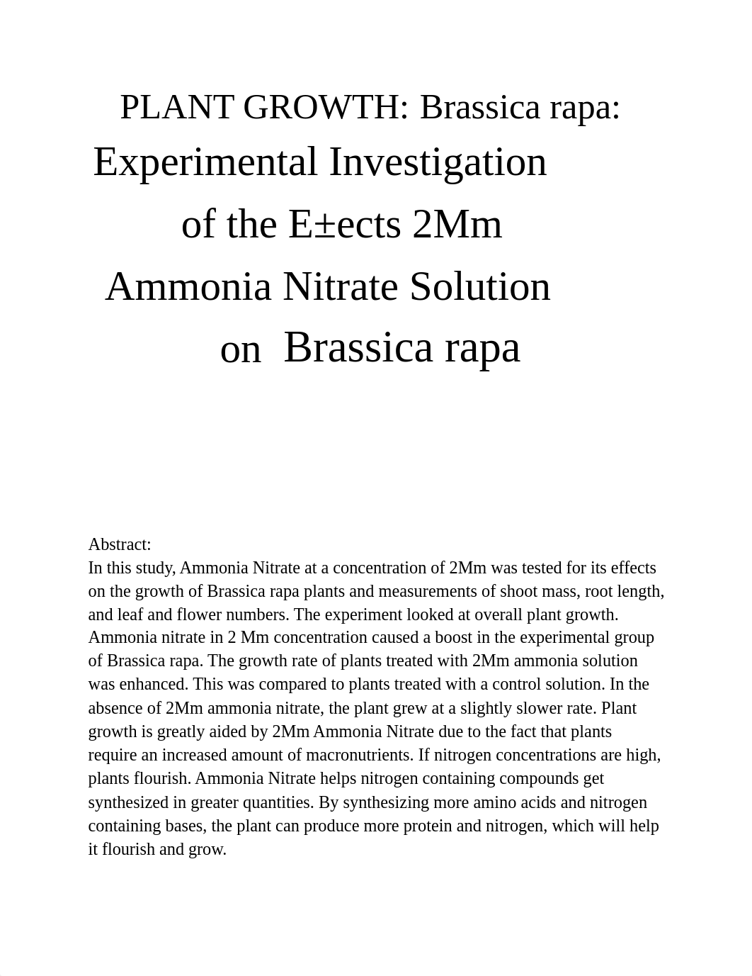 PLANT GROWTH_ Brassica rapa Lab Report (1).pdf_dmckl15n82u_page1