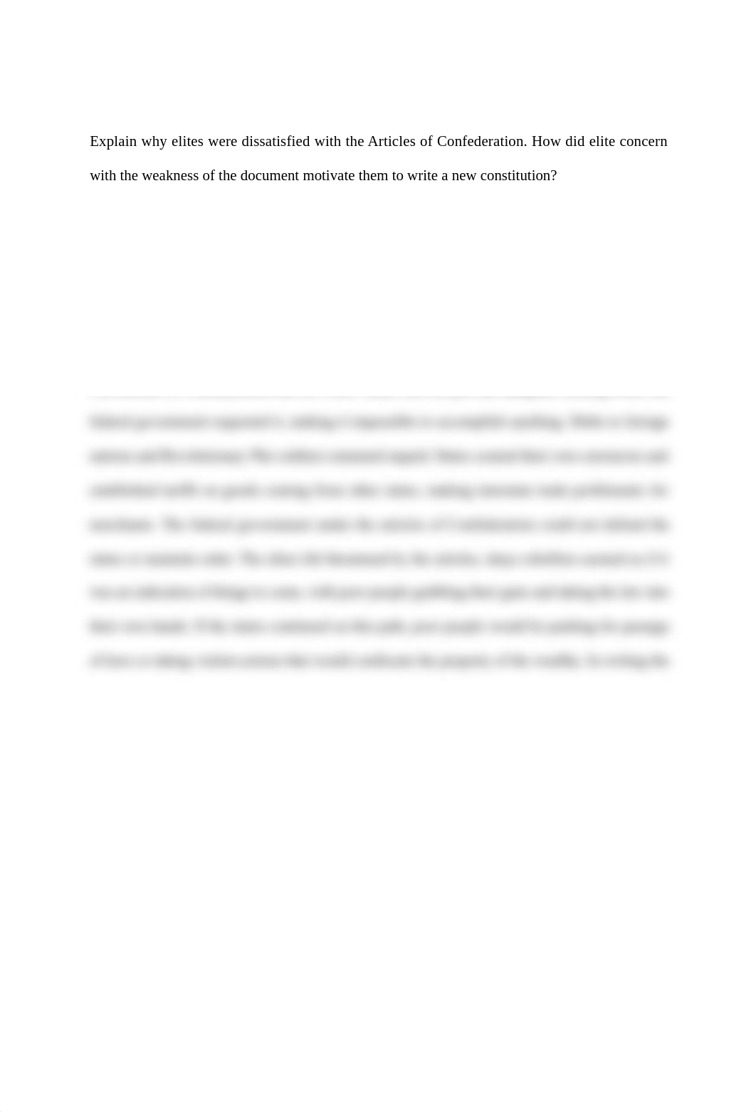 Explain why elites were dissatisfied with the Articles of Confederation.docx_dmcrw51tli2_page1