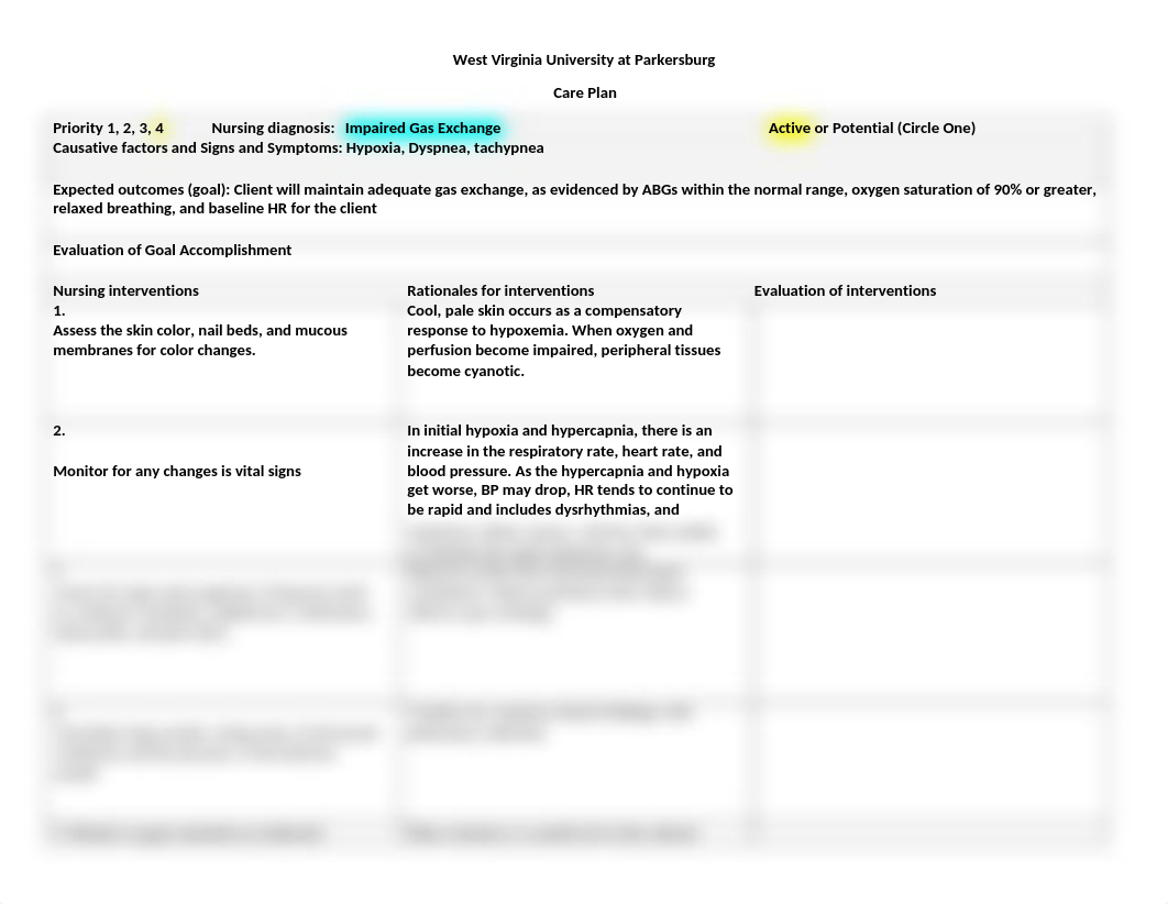 care plan form for Impaired Gas Exchange due for clinical 9 4 2020.docm_dmd26zvcyfn_page1